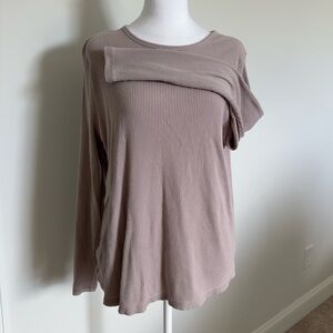 Old Navy Tops | Women’s Ribbed Long Sleeve Shirt, Pink, 2XL